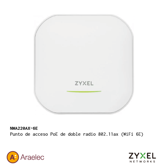 Punto de acceso PoE de doble radio 802.11ax (WiFi 6E)
