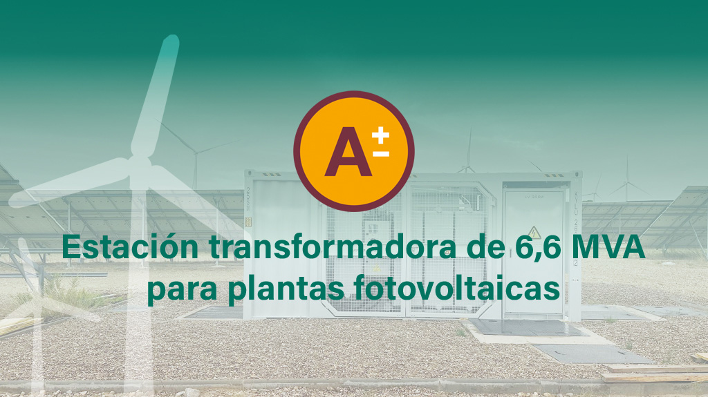 Estación transformadora para planta fotovoltaica de 6,6MVA. Proyecto de Araelec · División Renovables.